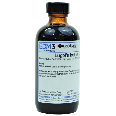 EDM 3 LLC Lugol's Iodine Stain, Concentrate, 5% 4 oz. - Each - 400357-EA