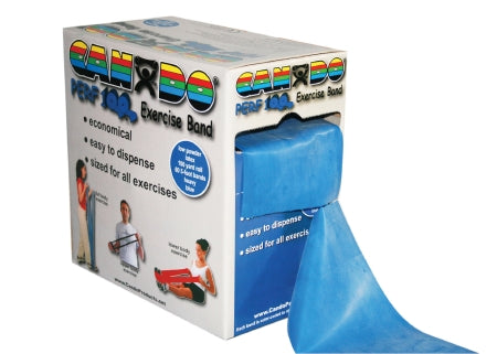 Fabrication Enterprises Exercise Resistance Band CanDo® Perf 100™ Blue 5 Inch X 100 Yard Heavy Resistance - Each - 10-5194-EA