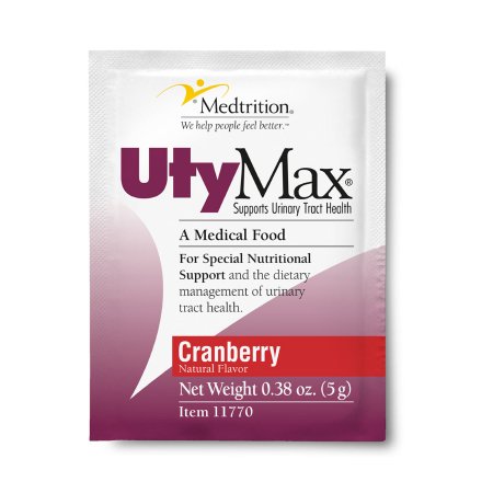 Medtrition/National Nutrition Oral Supplement UtyMax® Cranberry Flavor Powder 5 Gram Individual Packet - Case of 60 - 11770-CS