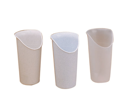 Fabrication Enterprises ADL Dysphagia Cup FabLife™ Nosey Cup 8 oz. Translucent Plastic Reusable - Each - 60-1050-EA