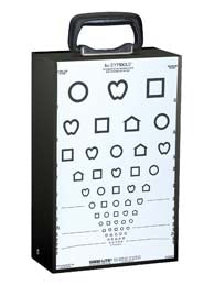 Good-Lite Illuminated Eye Test Cabinet Table Mount - Each - ESV1500-EA