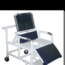 Graham-Field Shower Chair Lumex® Drop Arms PVC Frame Reclining Backrest 20 Inch Seat Width Internal / 24 Inch Seat Width External 325 lbs. Weight Capacity - Each - 89330-EA