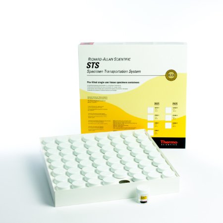 Richard-Allan Scientific Prefilled Formalin Container Richard-Allan Scientific™ STS™ Signature Series Bio-Tite™ 26 mL Fill in 40 mL (1.35 oz.) Screw Cap Warning Label / Patient Information NonSterile - Case of 168 - 59401-CS