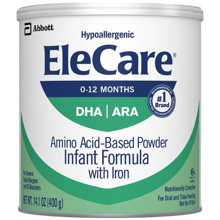 Abbott Nutrition Infant Formula EleCare® 14.1 oz. Can Powder Iron Food Allergies - Each - 55251-EA