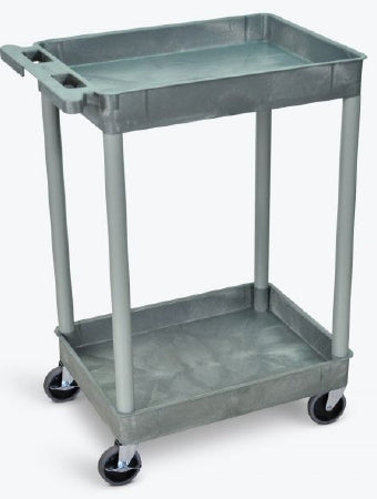 Luxor Tub Utility Cart 18 X 24 X 37.25 Inch Gray - Each - STC11-G-EA