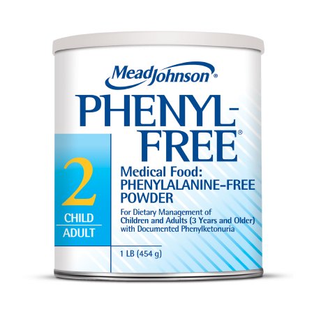 Mead Johnson Oral Supplement Phenyl-Free® 2 Vanilla Flavor Powder 1 lb. Can - Case of 6 - 891301-CS