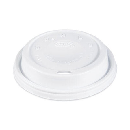 Solo® Cappuccino Dome Sipper Lids, Fits 12 oz to 24 oz Cups, White, 1,000/Carton - CT/1 - DCC-16EL-CT