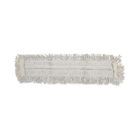 Boardwalk® Disposable Dust Mop Head w/Sewn Center Fringe, Cotton/Synthetic, 36w x 5d, White - Each - BWK-1636-EA