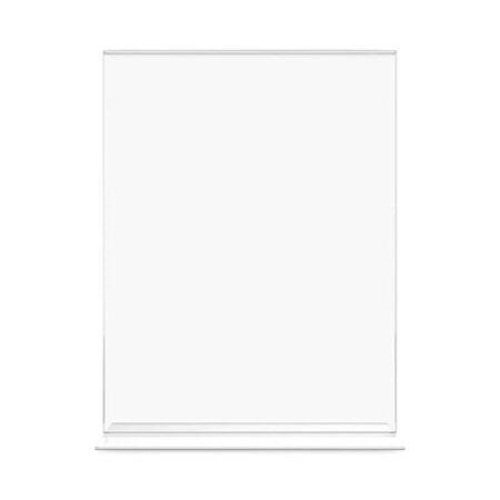 Deflecto® Classic Image Double-Sided Sign Holder, 8.5 x 11 Insert, Clear - Each - DEF-69201-EA