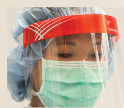 Cardinal Face Shield Cardinal Health™ One Size Fits Most 3/4 Length Disposable NonSterile - Case of 50 - H1SHIELD50-CS