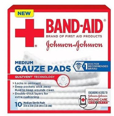 Johnson & Johnson Consumer Gauze Sponge Band-Aid® 3 X 3 Inch 1 per Pack Sterile Square - Case of 240 - 00381371165704-CS