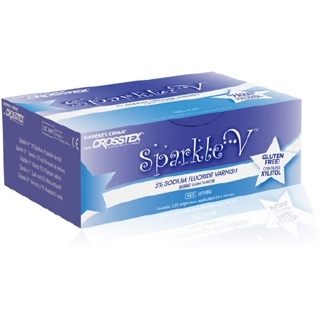 SPS Medical Supply Sparkle V™ Fluoride Treatment 0.4 mL X 120 per Box Bubblegum Flavor - Box of 120 - UFVBG-BX