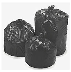 Lagasse Trash Bag Heritage™ 56 gal. Black LLDPE 0.90 mil 43 X 47 Inch Star Seal Bottom Flat Pack - Case of 100 - HERH8647TK-CS