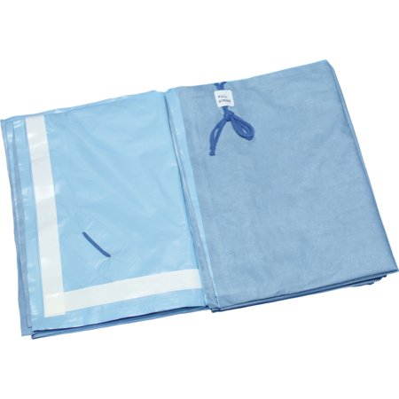 DeRoyal Floor Drape Satchel Sheet™ 60 X 64 Inch Blue Nonwoven / Plastic - Case of 20 - 59-0900NS-CS