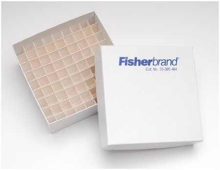 Fisher Scientific Cryo/Freezer Boxes Fisherbrand™ For Mechanical Freezers and Liquid Nitrogen Tanks and All Standard Stainless Steel and Polycarbonate Storage Systems - Each - 03395464-EA