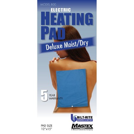 Bilt Rite MaxTex Heating Pad Economy General Purpose Standard Size Cloth Cover Reusable - Each - 500-EA
