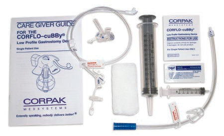 Avanos Medical Sales LLC Gastrostomy Feeding Tube Kit CORFLO-cuBBy® 14 Fr. 9 Inch Tube Silicone Sterile - Each - 35-1425-EA