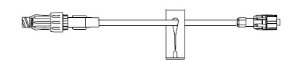 B. Braun IV Extension Set Caresite® Needle-Free Port Standard Bore 6 Inch Tubing Without Filter Sterile - Case of 100 - 470108-CS