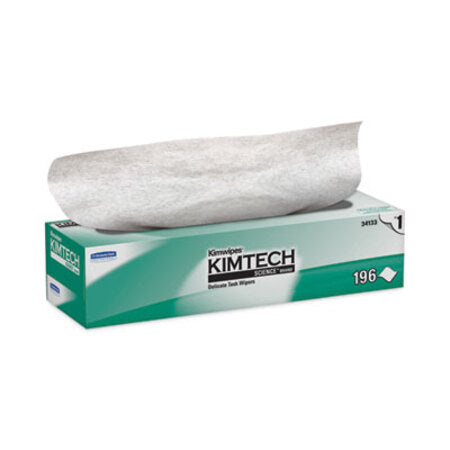 Kimtech™ Kimwipes Delicate Task Wipers, 1-Ply, 11.8 x 11.8, Unscented, White, 198/Box, 15 Boxes/Carton - CT/1 - KCC-34133-CT