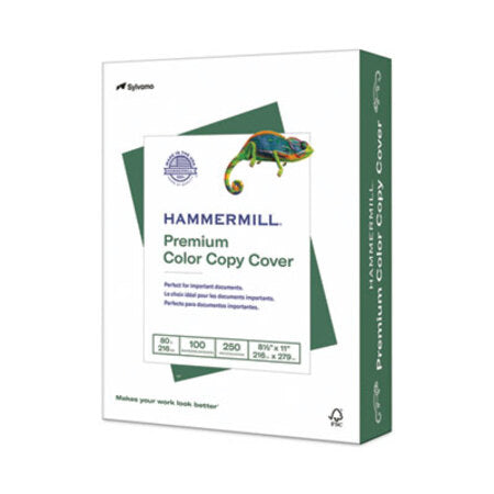 Hammermill® Premium Color Copy Cover, 100 Bright, 80 lb Cover Weight, 8.5 x 11, 250/Pack - Pack of 1 - HAM-120023-PK