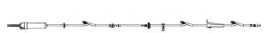 BD IV Pump Set Alaris® Pump 3 Ports 20 Drops / mL Drip Rate Without Filter 126 Inch Tubing Solution - Case of 20 - 2426-0007-CS