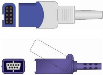 Sage Services Group SpO2 Extension Cable Sage Services 10-Pin Connector Monitor Side, 9-Pin Connector Sensor Side, 3.0m - Each - E03X-30M-EA