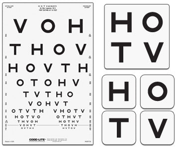 Good-Lite Preschool Eye Test Chart Good-Lite® 10 Foot Distance Acuity Test - Each - 600759-EA