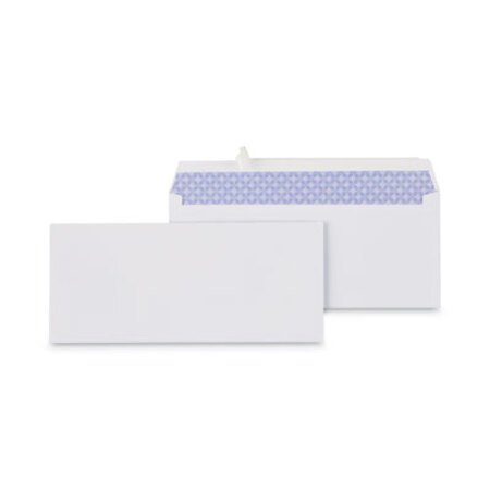 Universal® Peel Seal Strip Security Tint Business Envelope, #10, Square Flap, Self-Adhesive Closure, 4.13 x 9.5, White, 100/Box - Box of 1 - UNV-36004-BX