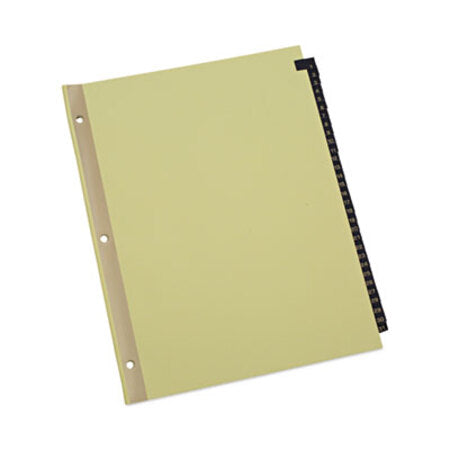 Universal® Deluxe Preprinted Simulated Leather Tab Dividers with Gold Printing, 31-Tab, 1 to 31, 11 x 8.5, Buff, 1 Set - ST/1 - UNV-20822-ST