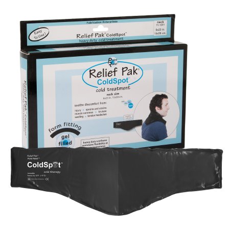 Fabrication Enterprises Cold Pack Relief Pak® ColdSpot™ Contoured Neck 6 X 23 Inch Urethane / Clay Reusable - Each - 11-1251-EA