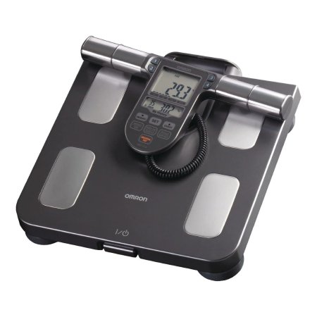 Omron Healthcare Total Body Composition Analyzer Stand On OMRON® LCD Display 330 lbs. Black / Silver - Each - HBF-514C-EA