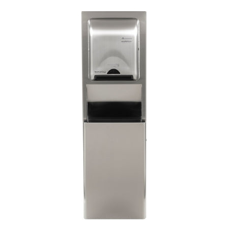 Georgia Pacific Trash Can Georgia-Pacific® 12 gal. Wall Mount Satin Finish Stainless Steel Open Top - Each - 59491-EA