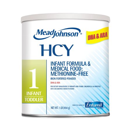 Mead Johnson Pediatric Oral Supplement HCY™ 1 16 oz. Can Powder Iron Homocystinuria (HCU) - Case of 6 - 893301-CS