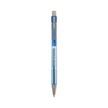 Pilot® Better Ballpoint Pen, Retractable, Fine 0.7 mm, Blue Ink, Translucent Blue Barrel, Dozen - DZ/1 - PIL-30001-DZ