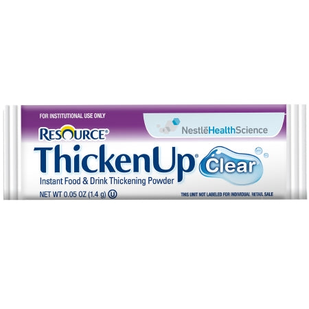 Nestle Healthcare Nutrition Food and Beverage Thickener Resource® Thickenup® Clear 1.4 Gram Individual Packet Unflavored Powder IDDSI Level 0 Thin - Each - 4390015193-EA
