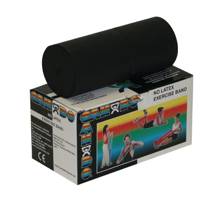 Fabrication Enterprises Exercise Resistance Band CanDo® Black 5 Inch X 6 Yard X-Heavy Resistance - Each - 10-5615-EA