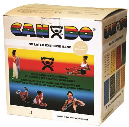 Fabrication Enterprises Exercise Resistance Band CanDo® Tan 5 Inch X 25 Yard 2X-Light Resistance - Each - 10-5630-EA