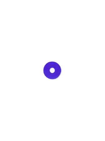 Hydrofera Antibacterial Foam Dressing Hydrofera BLUE® Classic Ostomy 2-1/2 Inch Diameter Without Border Without Film Backing Nonadhesive Round Sterile - Each - HBRF2650-EA