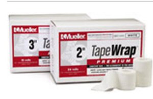 Mueller Sports Medicine Cohesive Bandage TapeWrap®Premium 2 Inch X 6 Yard Self-Adherent Closure White NonSterile Standard Compression - Case of 24 - 24058B-CS