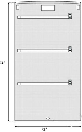 Welmed C-Arm Drapes 42 X 74 Inch Mobile X-Ray - Case of 60 - 1224-040-CS