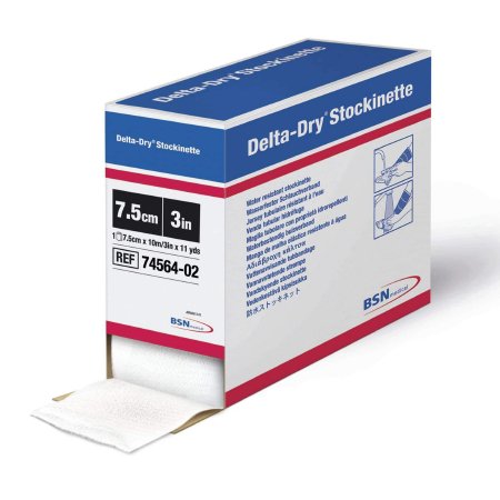 BSN Medical Stockinette Water Resistant Delta-Dry® 3 Inch X 11 Yard Polypropylene / Nylon / Polyester Mesh NonSterile - Case of 2 - 7456402-CS