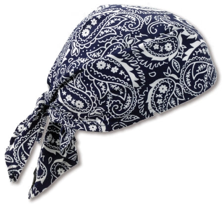 Ergodyne Evaporative Cooling Triangle Hat Chill-Its® Navy Western One Size Fits Most - Each - 12326-EA