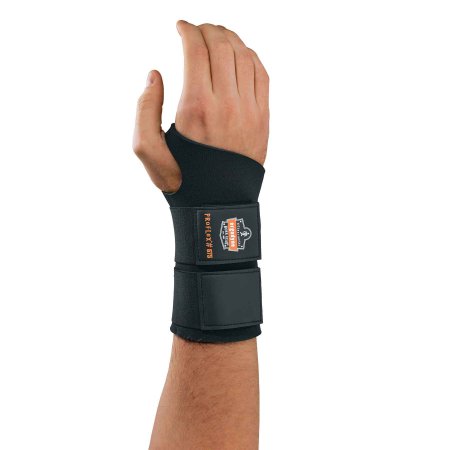 Ergodyne Wrist Support ProFlex® 670 Ambidextrous Double Strap Neoprene Left or Right Hand Black Large - Each - 16624-EA