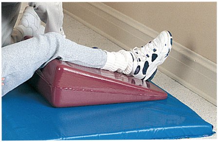 Fabrication Enterprises Tumble Forms® Therapy Positioner Wedge Burgundy Foam / Vinyl 24 W X 28 D X 12 Inch - Each - 30-3187-EA