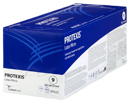 Cardinal Surgical Glove Protexis™ Latex Micro Size 5.5 Sterile Latex Standard Cuff Length Smooth Light Brown Not Chemo Approved - Case of 200 - 2D72NT55X-CS