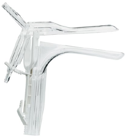 Welch Allyn Vaginal Speculum KleenSpec® 590 Series Premium Pederson NonSterile Office Grade Acrylic Medium Double Blade Duckbill with PSE Tube Disposable Corded/Cordless Light Source Compatible - Case of 48 - 59006-CS