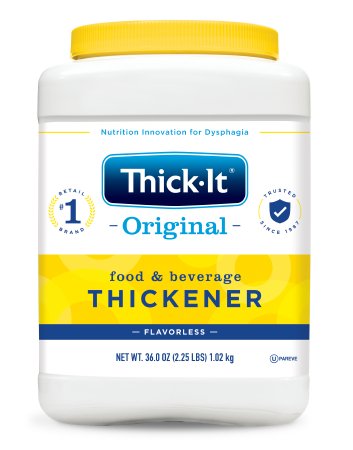 Kent Precision Foods Food and Beverage Thickener Thick-It® Original 36 oz. Canister Unflavored Powder IDDSI Level 0 Thin - Case of 6 - J585-C6800-CS