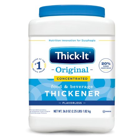 Kent Precision Foods Food and Beverage Thickener Thick-It® Original Concentrated 10 oz. Canister Unflavored Powder IDDSI Level 0 Thin - Case of 12 - J586-H5800-CS