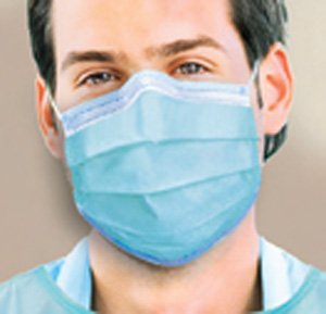 SPS Medical Supply Procedure Mask Pleated Earloops One Size Fits Most Blue - Case of 2000 - GCPBLSF-CS