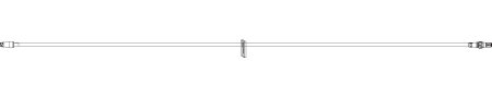 ICU Medical IV Extension Set MicroClave™ Needle-Free Port Micro Bore 7 Inch Tubing Without Filter Sterile - Case of 50 - 1251401-CS